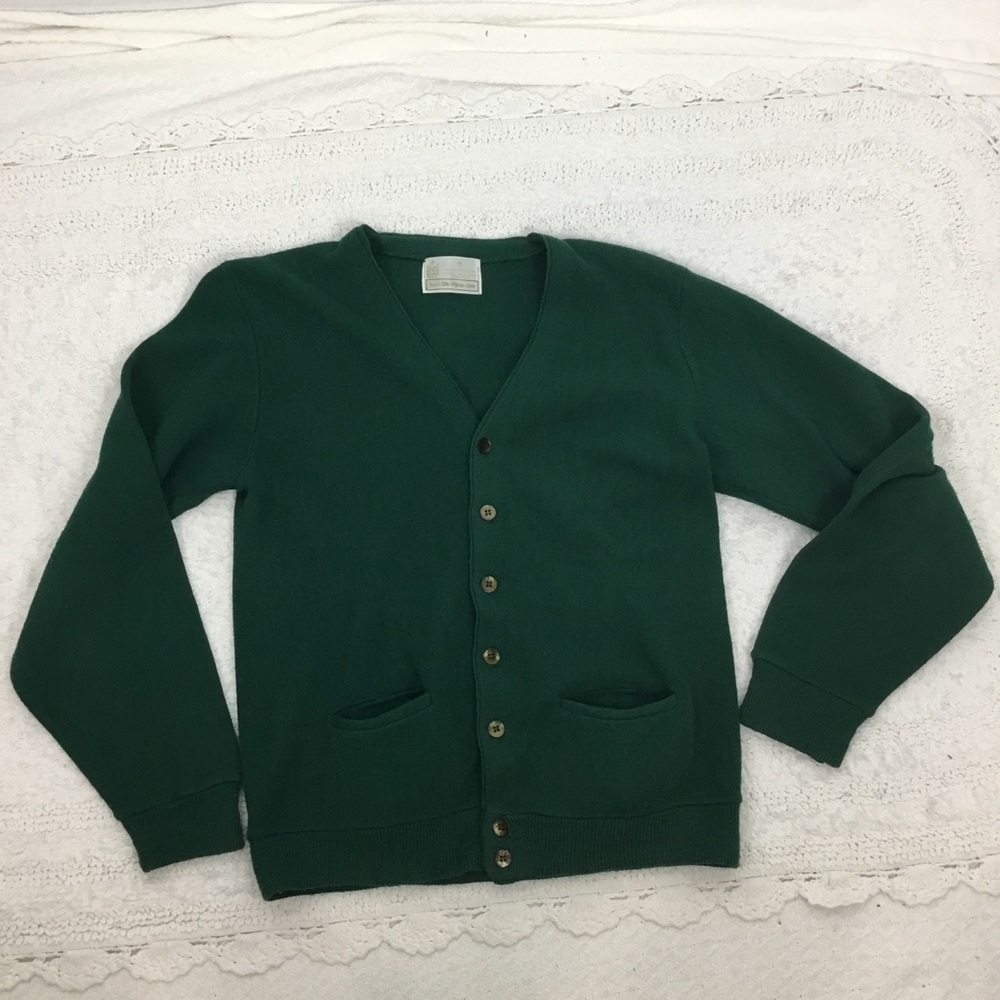 Vintage KINGS ROAD SEARS Orlon Acrylic Sweater Cardigan size M